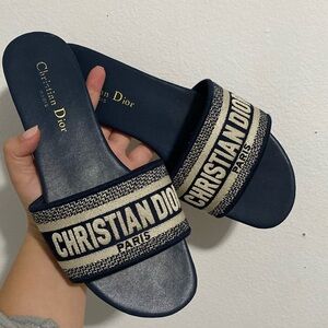 Dior Dway Slides Blue